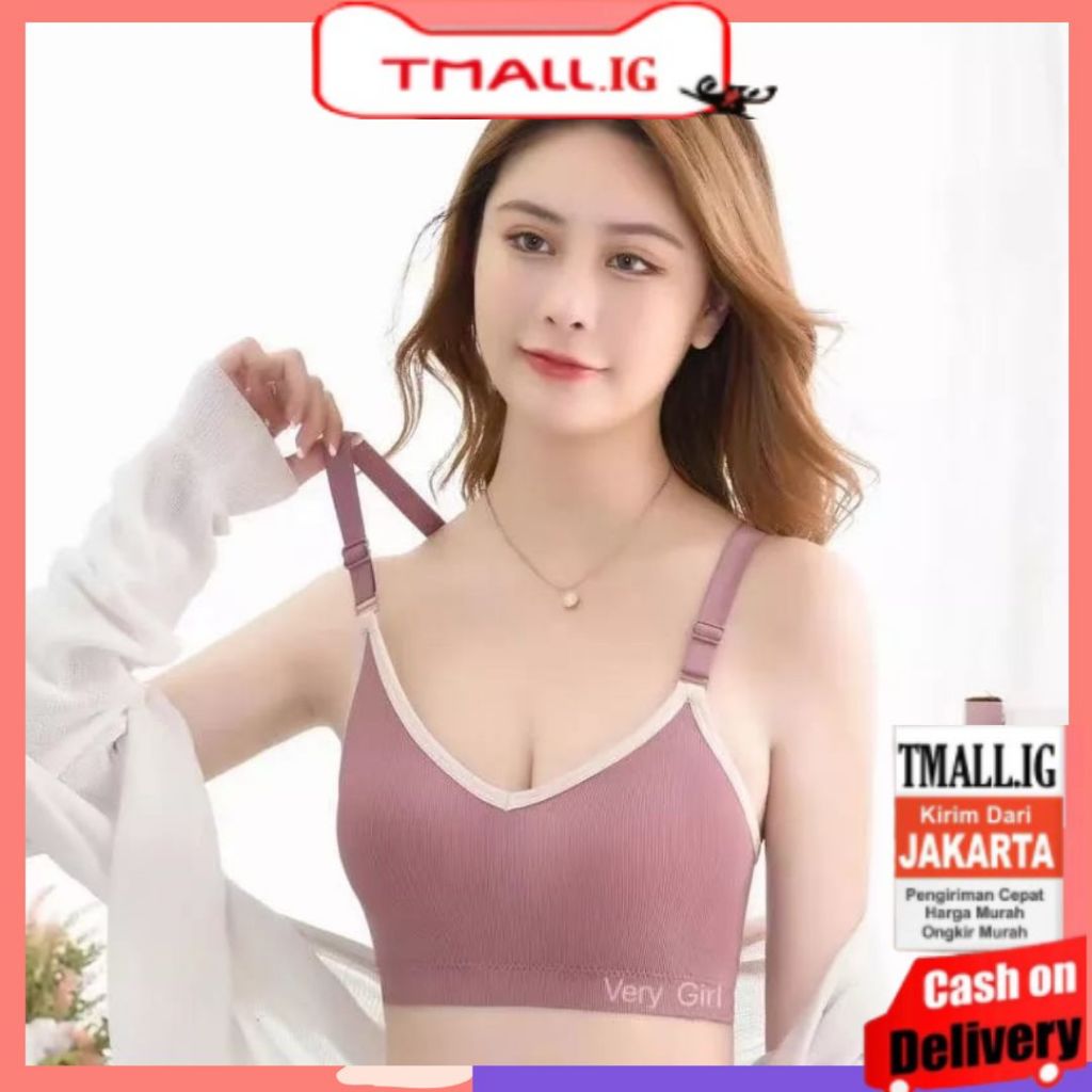 ♕ Tmall ♕ TM-255 Bra Sport BH Wanita 1 Set Bra Model Seamless Renda Kupu-Kupu dan Celana Dalam Terba