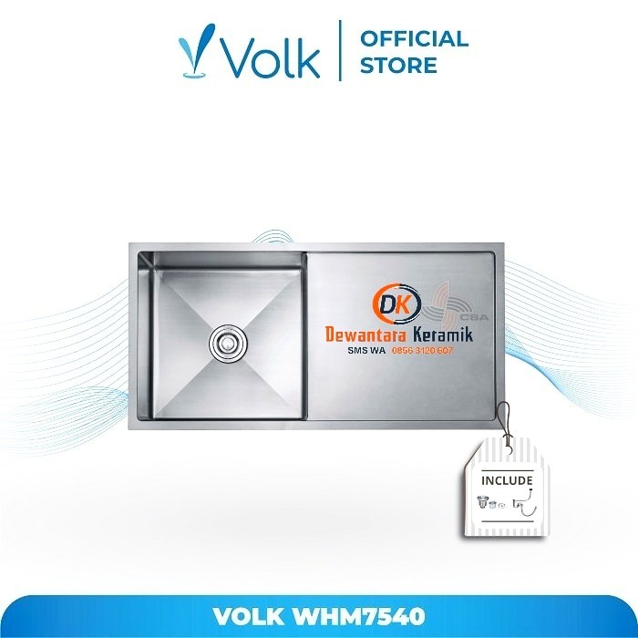 Bak Cuci Piring Kitchen Sink Volk WHM7540 Pare Kediri