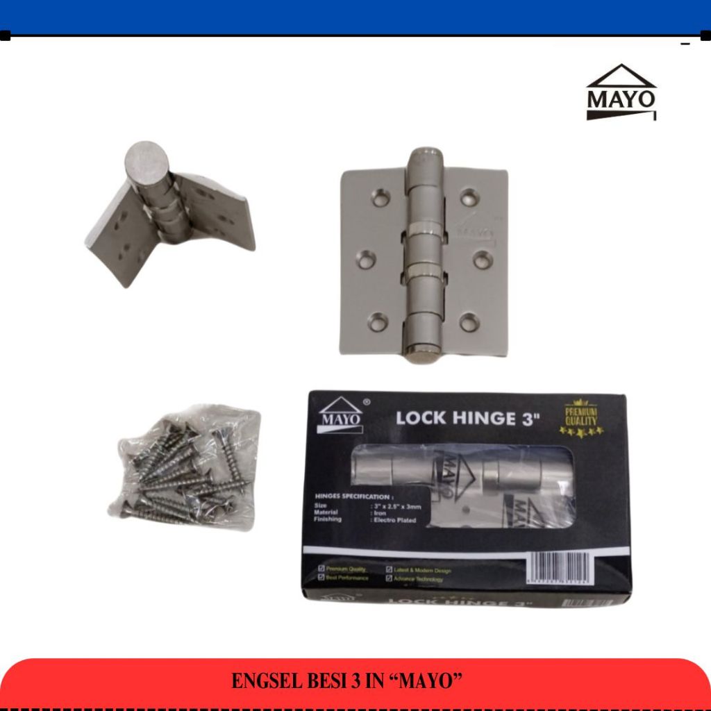 ENGSEL BESI 3 INCH MAYO (TEBAL 3MM)