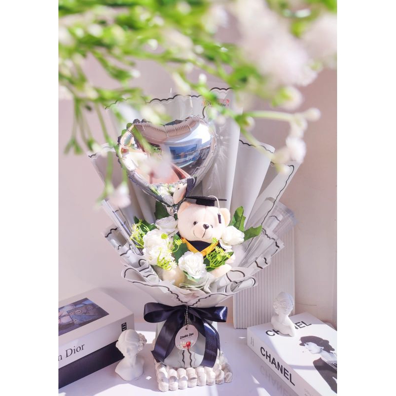 BUKET BONEKA WISUDA BALON JUMBO / BUKET WISUDA / BUKET BALON