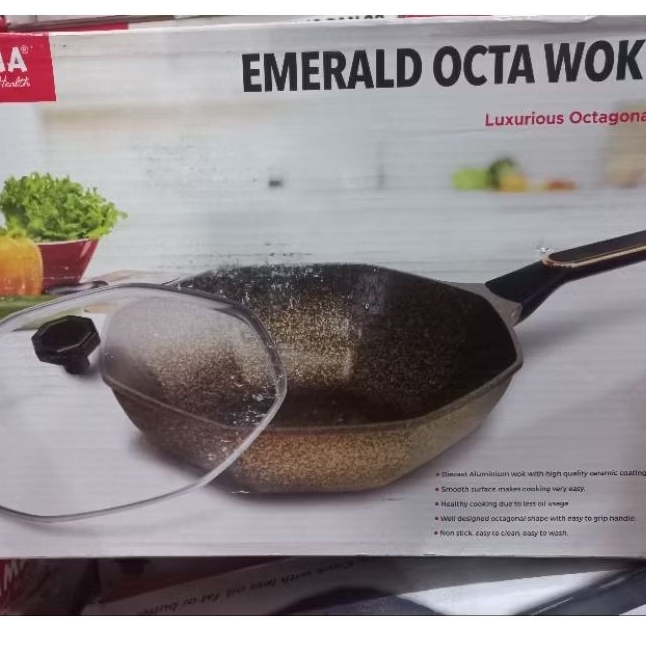 HAKASIMA EMERALD OCTA WOK PROMO BIG SALE PANCI SET SERBAGUNA KOMPLIT MURAH ORIGINAL