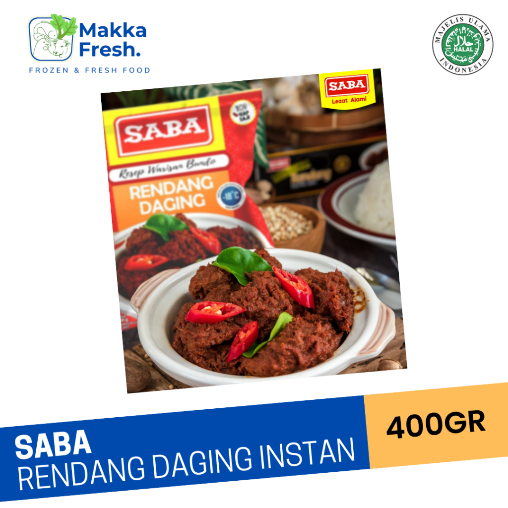 

SABA RENDANG DAGING INSTANT 350 GRAM