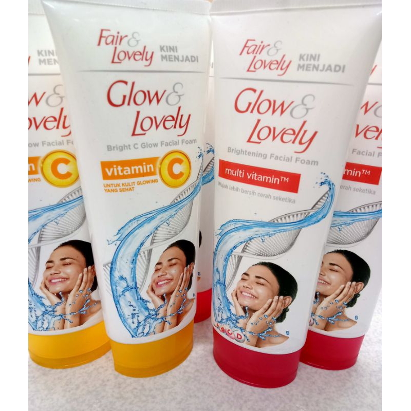 FAIR LOVELY GLOW and LOVELY FACIAL FOAM 100ml SABUN CUCI MUKA