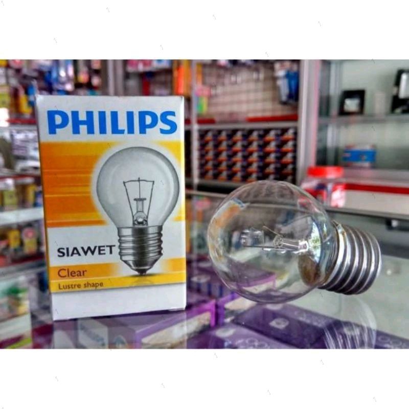 LAMPU AYAM PHILIPS LAMPU PIJAR BOHLAM CALSIC SIAWET 5 WATT PHILIPS ASLI / Lampu cafe / Lampu kuning 