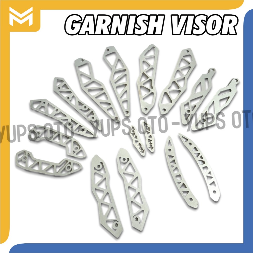 GARNISH WINDSHIELD DEPAN GARNIS VISOR BREKET BRECKET BRAKET WINSIL DUDUKAN VISOR AKSESORIS MOTOR SEP