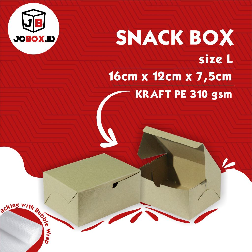 

Box Snack 16x12x7,5 LAMINASI / Snack Box L / Jajan Pasar / Kardus Snack / Snack Box / Kue Box / Dus Kue / Dus Snack Box / Snack box Murah / Box Catering 16 x12 x 7,5 cm