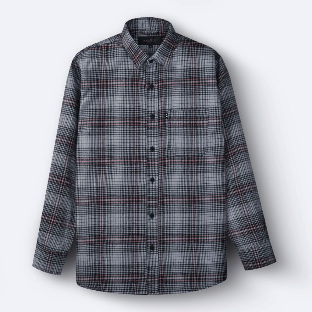 Broodis Kemeja Flannel Dark Canton Lengan Panjang