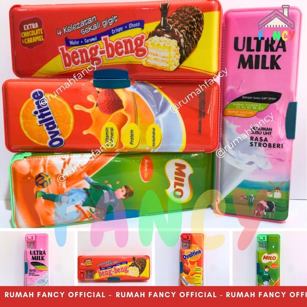 

[FREE DUS + BUBBLE] Pencil Case / Tempat Pensil Motif SNACK Makanan / Minuman PY 1890 /1891/1892 Lucu Unik Murah