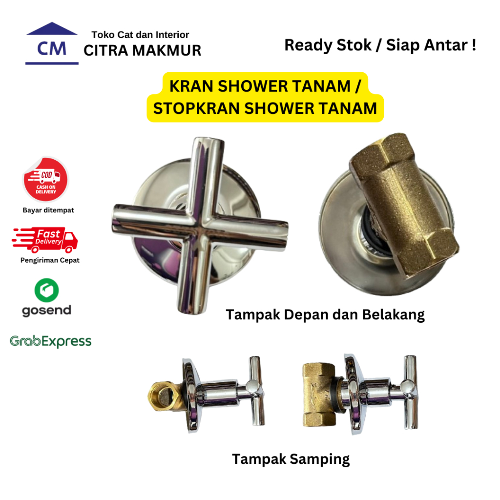 Kran Shower Tanam / Stop Kran Shower Tanam Vicenzzo