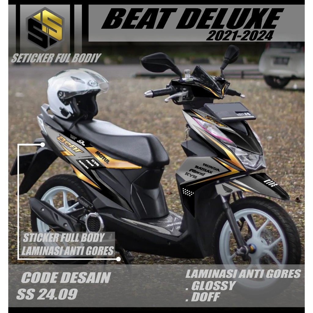 (COD)DECAL STICKER BEAT DELUXE FULL BODY TERBARU-STICKER VARIASI BEAT DELUXE 2020 2021 2022 2023 202