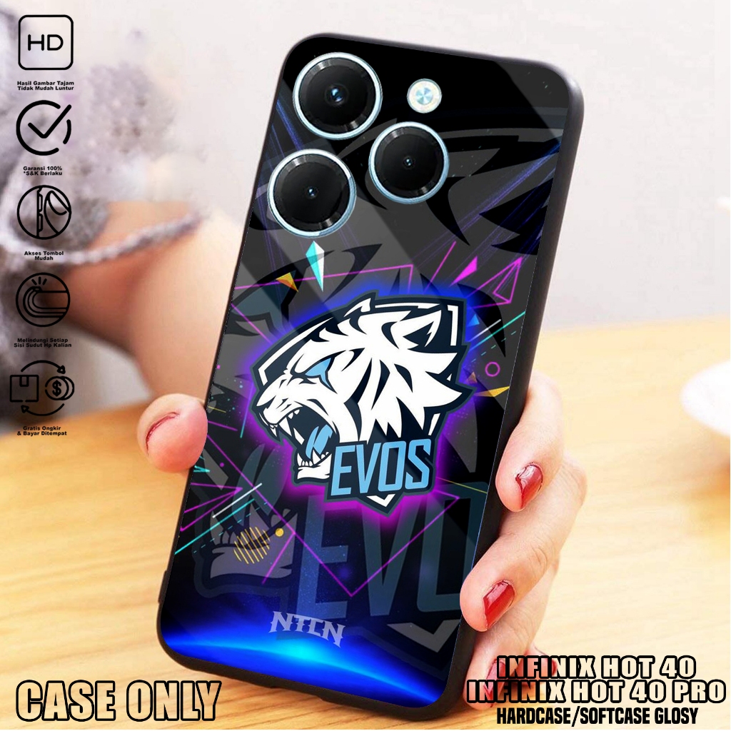 Case  INFINIX HOT 40 / INFINIX HOT 40 PRO  - Casing INFINIX HOT 40 / INFINIX HOT 40 PRO [ EVOS ] Sil