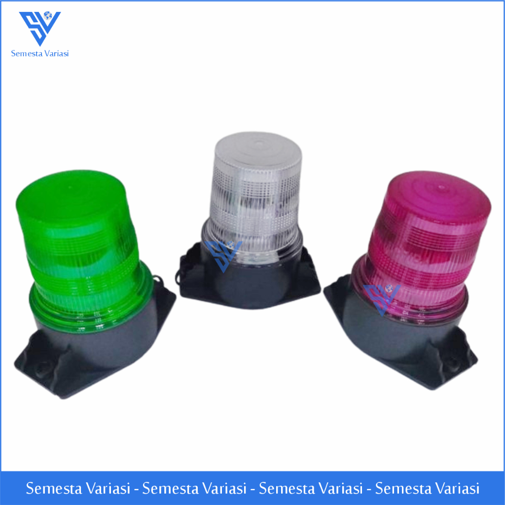 LAMPU ROTARI WARNING LAMP ROTARY LIGHT MICHIBA MINI 12-24 VOLT