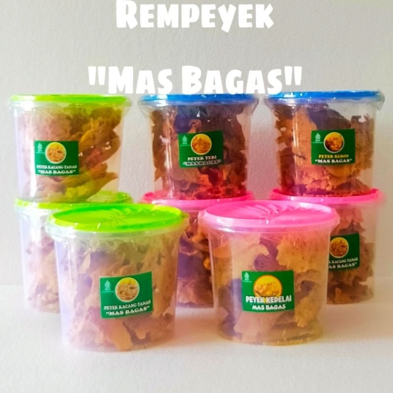 

Cemilan Peyek " Mas Bagas " toples 5 liter