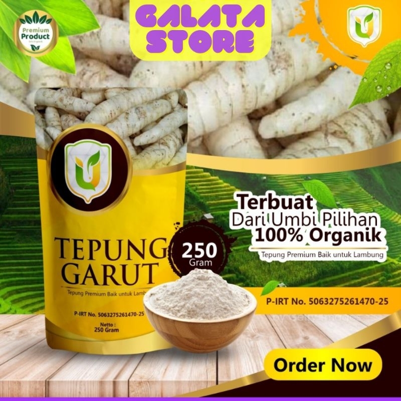 

Tepung Umbi Garut Premium Organik Lambung Sehat