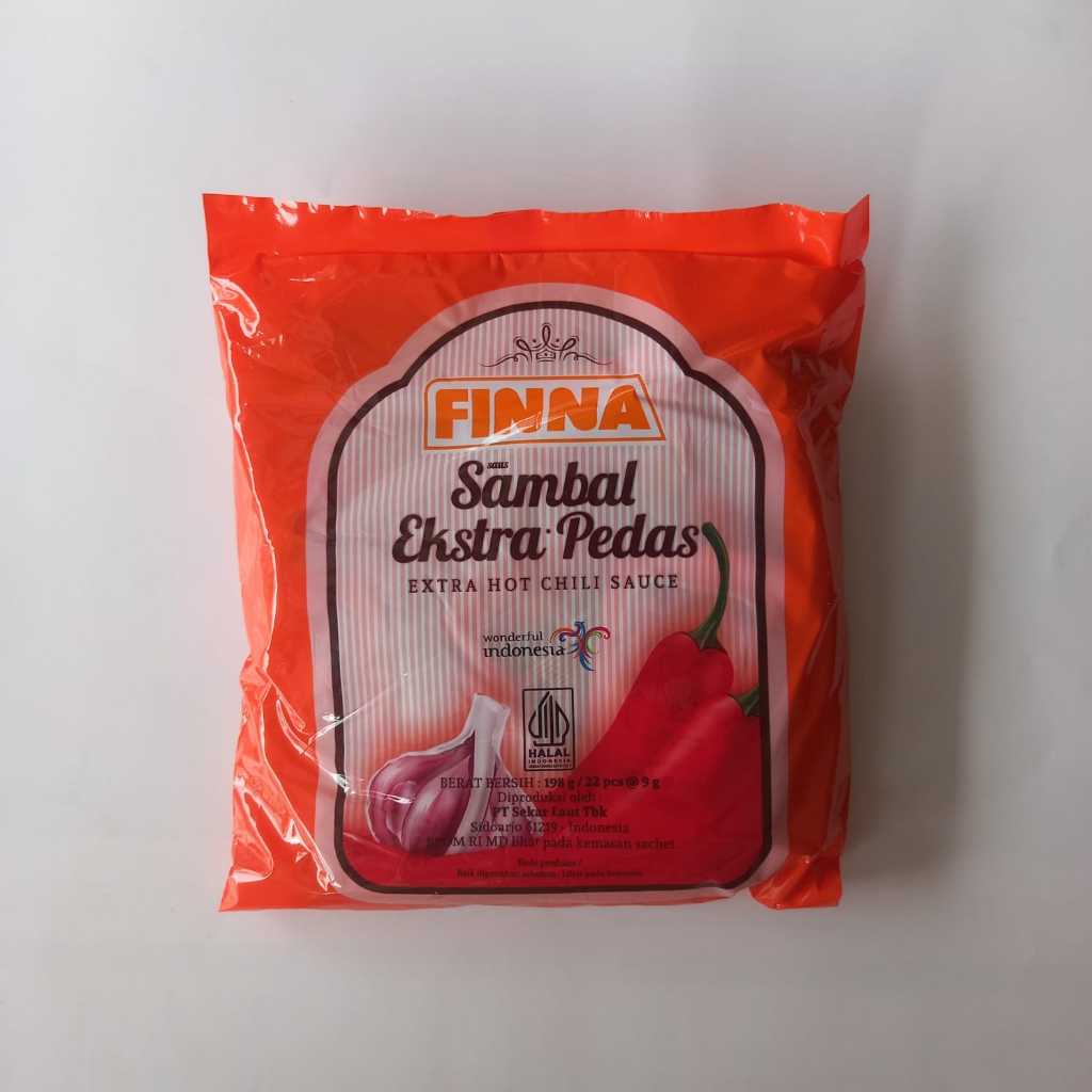 

Finna Sambal Ekstra Pedas Sachet 9g (isi 22pcs)