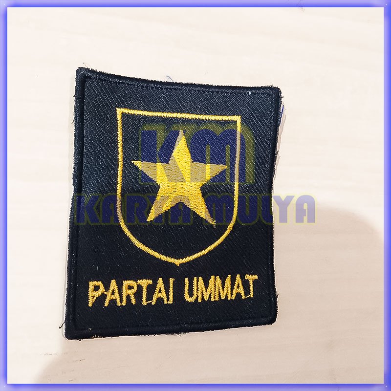 Bordir Logo Baru Partai Ummat Partai UMMAT Emblem Patch - Karya Mulya