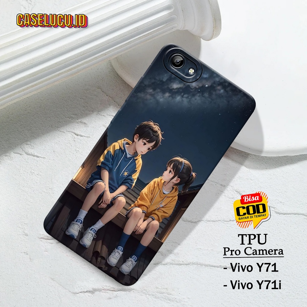 Casing Hp Vivo Y71 / Y71i Terbaru Fashion Case Pasangan Case Hp Vivo Y71 / Y71i Soft Case Hp Vivo Y7