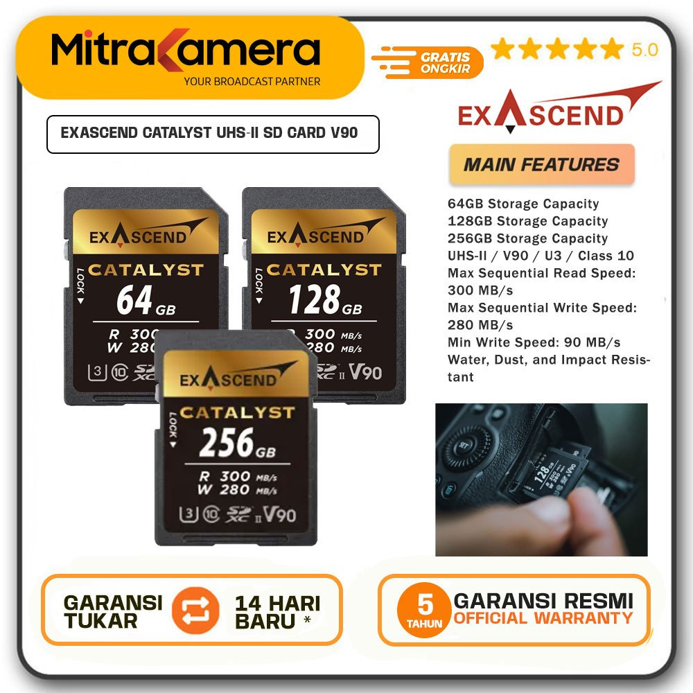 EXASCEND Catalyst UHS-II SD card V90