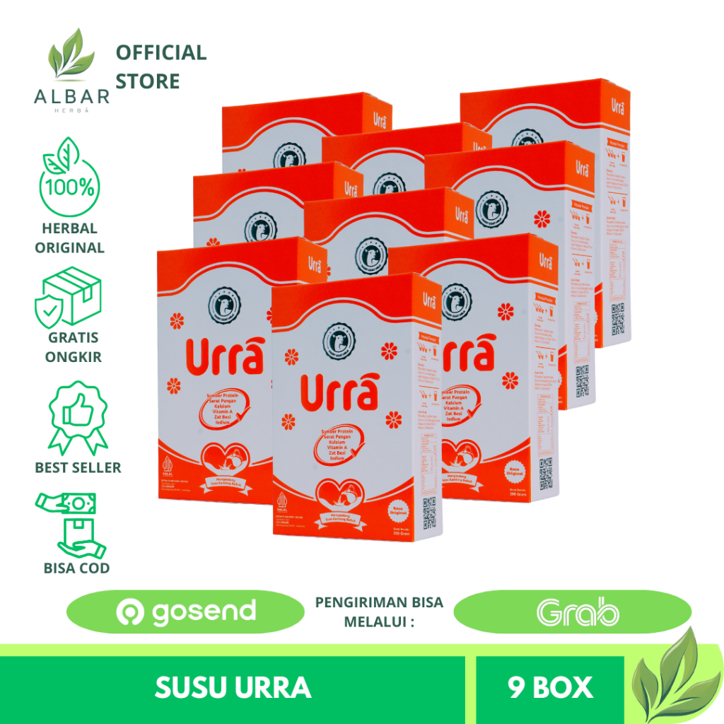 

Susu Urra 9 Box Susu Kambing Saanen Eropa Premium 100% Original