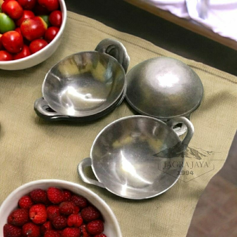 Wajan Alumunium Mini Kecil Serabi Batik Tersedia 3 Ukuran 16,18,20Cm / Wajan Mini / Wajan Kecil / Wa