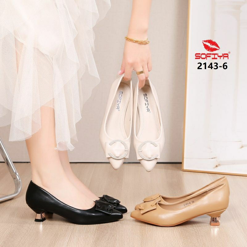 Sofiya Heels Import 2143-6 Pantopel Kerja Wanita Hak 3 Cm