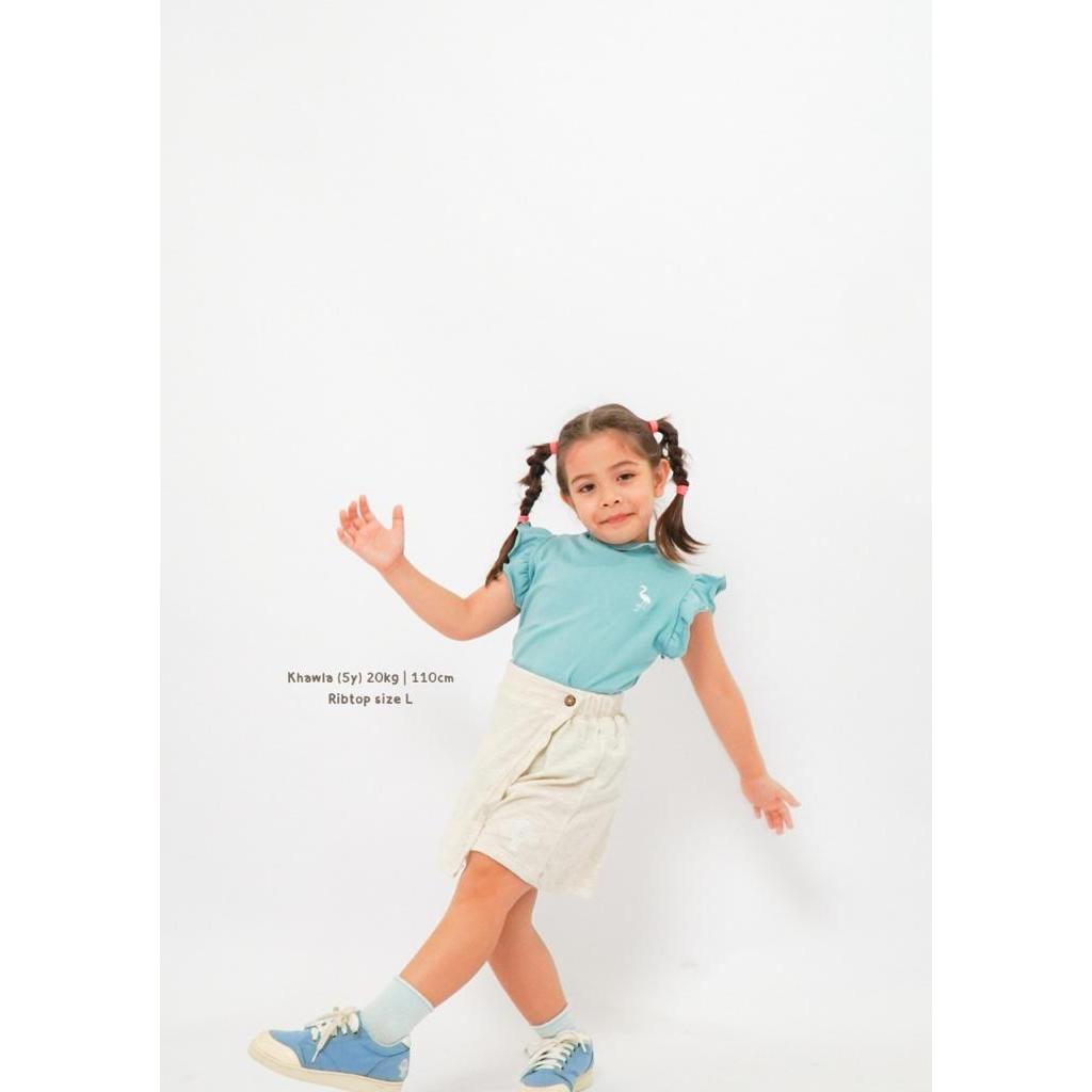 RIB TOP - Kaos Anak 1- 6 Tahun | Kaos Anak Perempuan | Atasan Anak
