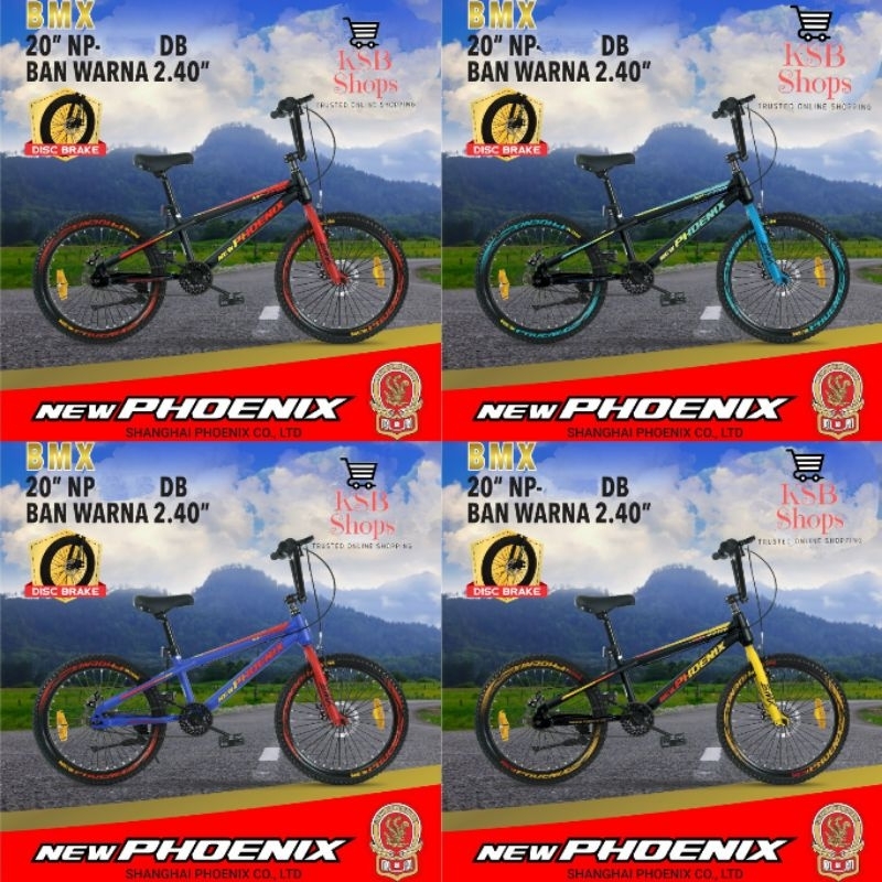 [KSB] SEPEDA ANAK LAKI COWOK / SEPEDA ANAK PEREMUAN BMX 20 INCH Roda Dua (2) BAN POMPA Merk NEW PHOE