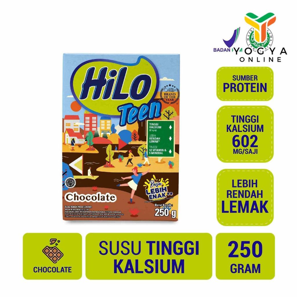 

Hilo Teen Choco 250 Gram Susu Bubuk