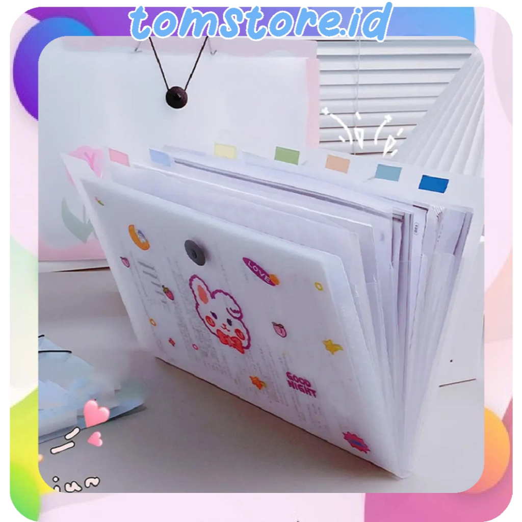 

TOMSTORE.ID Map File A4 / Map Karakter 8 Pocket 12 Pocket Orgenizer Motif Lucu R1115