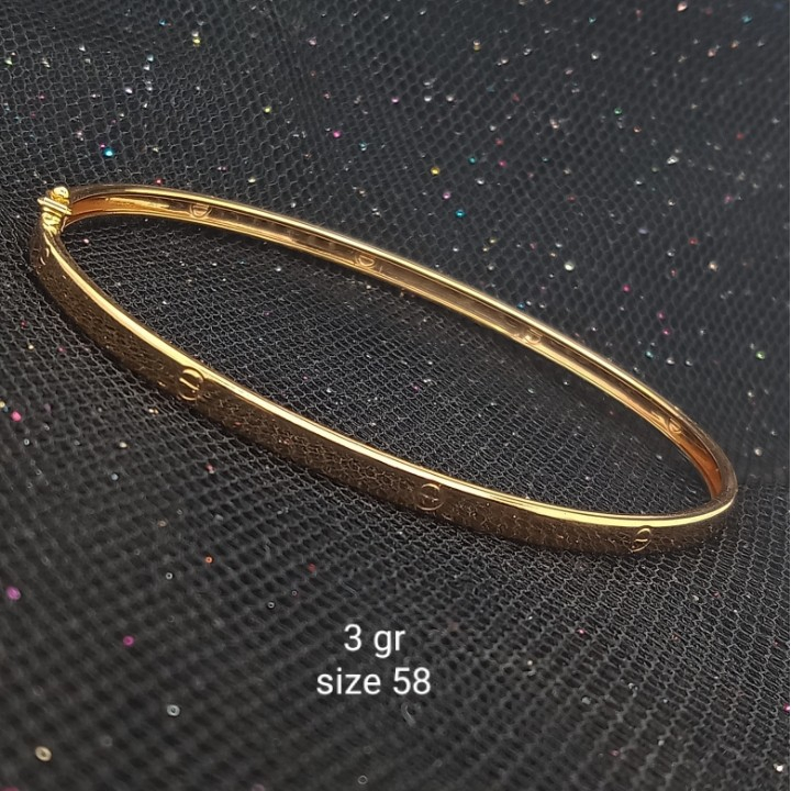 Gelang Fashion Gelang Emas 17K - Toko Emas Gajah Online - 3 gr - 1646