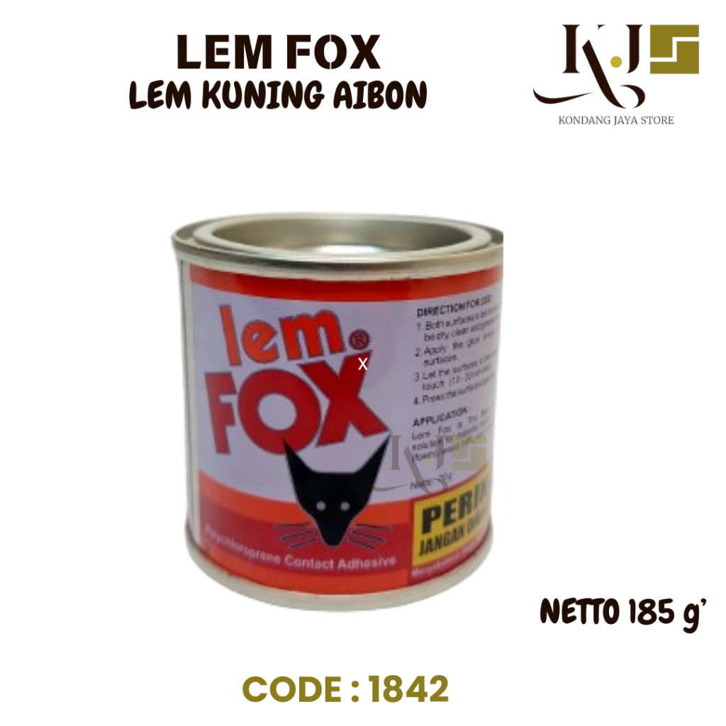 

Lem Fox Lem Kuning Aibon [1842] | Lem Kuning Aibon lem kuning untuk pemasangan HPL dan panel dekoratif | Netto 185 gram.