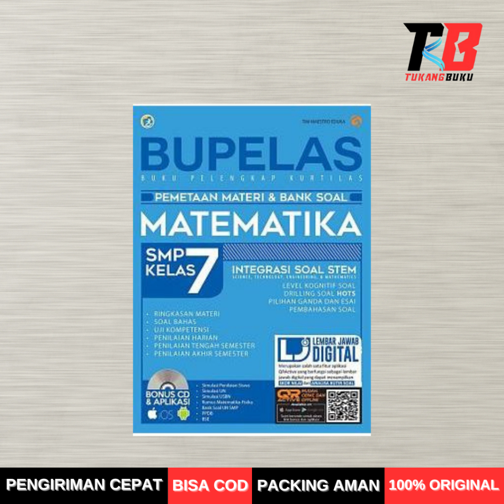 BUKU PELAJARAN SMP - BUPELAS PEMETAAN MATERI & BANK SOAL MATEMATIKA SMP KELAS 7
