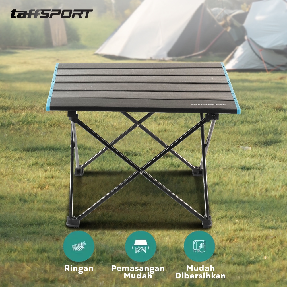Meja Lipat Piknik Foldable Portable Aluminium Table 56x41x40cm - 8825