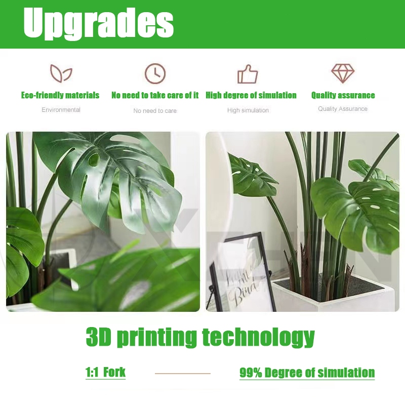 TERBARU TANAMAN HIAS ARTIFICIAL DAUN PALEM PLASTIK DAN POT 85CM DAUN PALEM JUMBODAUN ARTIFICIAL DAN