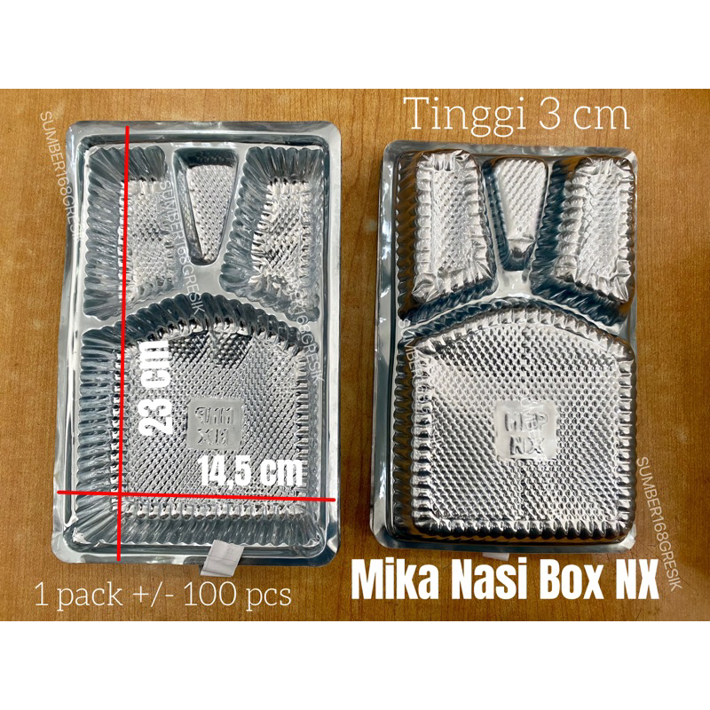 [100 pcs] MIKA NASI NX MMP | MIKA NASI SEKAT 4 BOX NX | MIKA NASI BERKATAN | MIKA SEKAT 4
