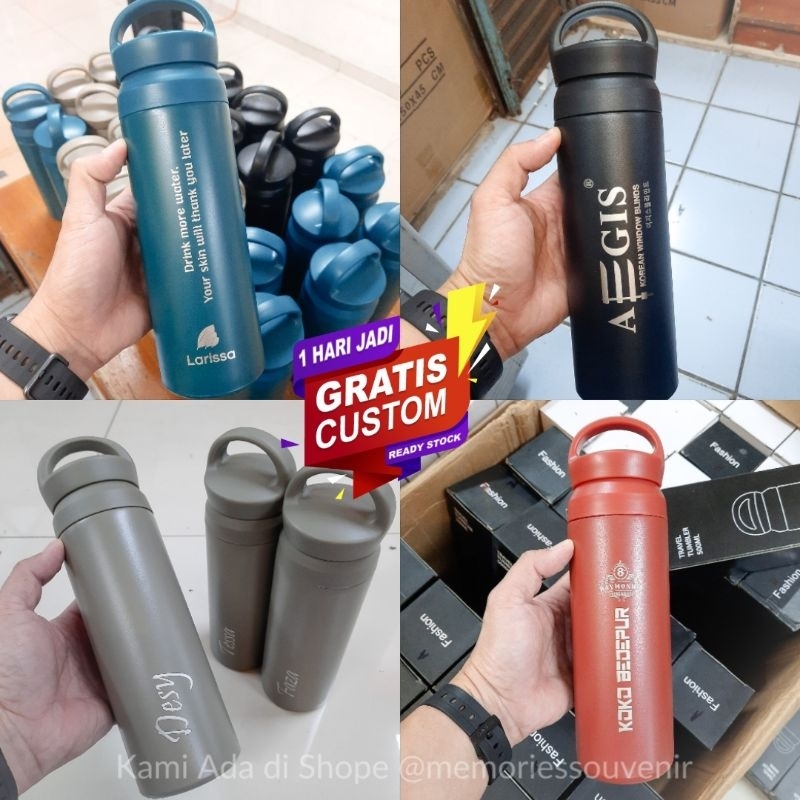 HJK Termos Travel Japan Hook + Gratis custom grafir Nama Termos Tumbler Hook Travel Japan tumbler