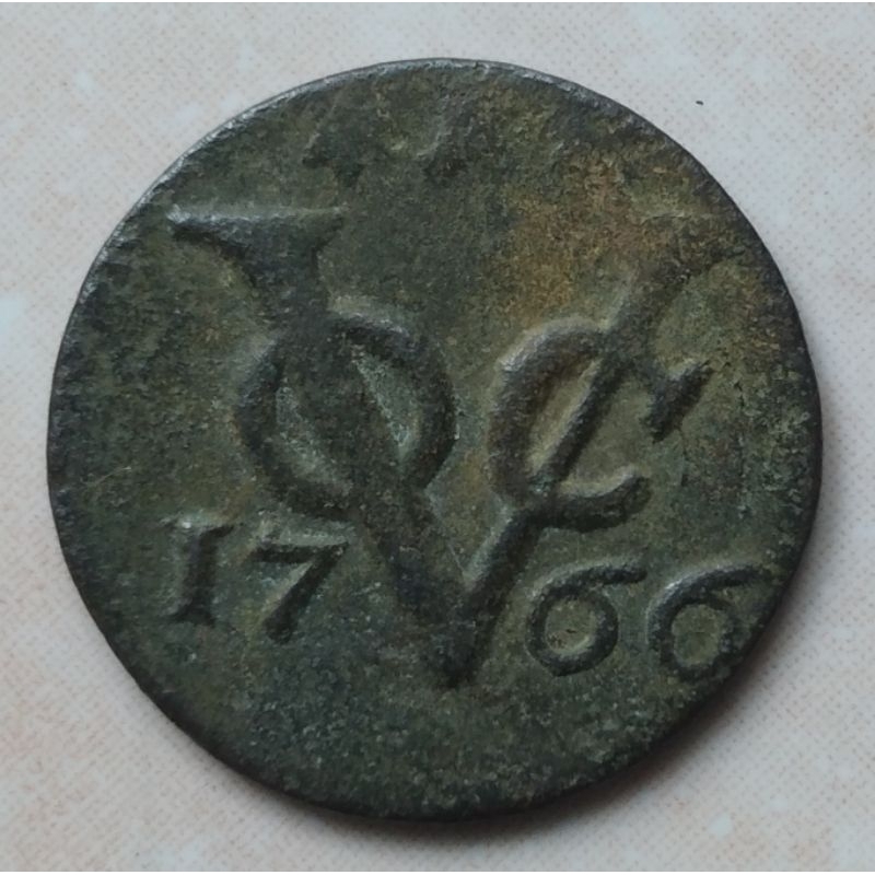 Koin Kuno VOC 1 Doit 1766 Zeeland - YN1646