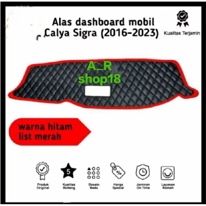 Alas dashboard mobil cayla&sigra (lis pinggir warna)