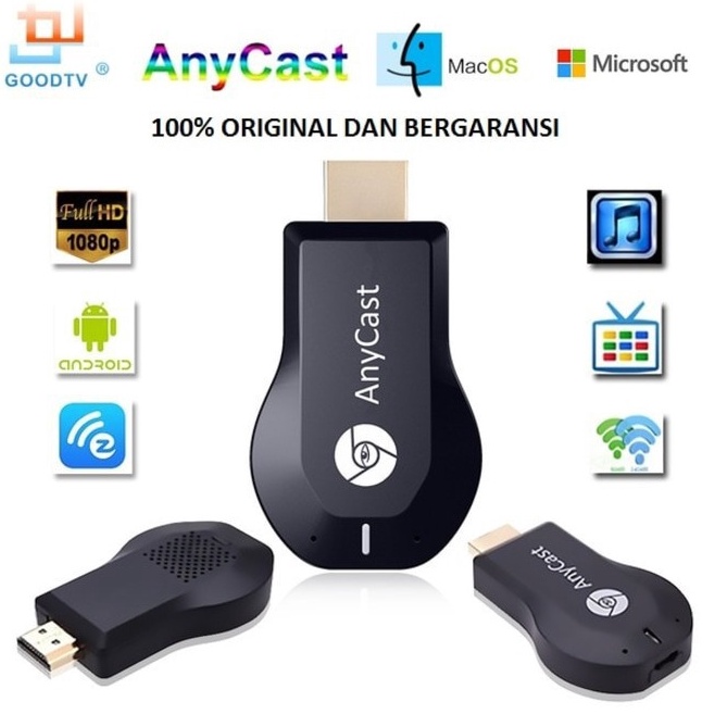 WIRELESS HDMI DONGLE ANYCAST ORIGINAL  M2 PLUS  ANY CAST  DONGLE HDMI p R1U9