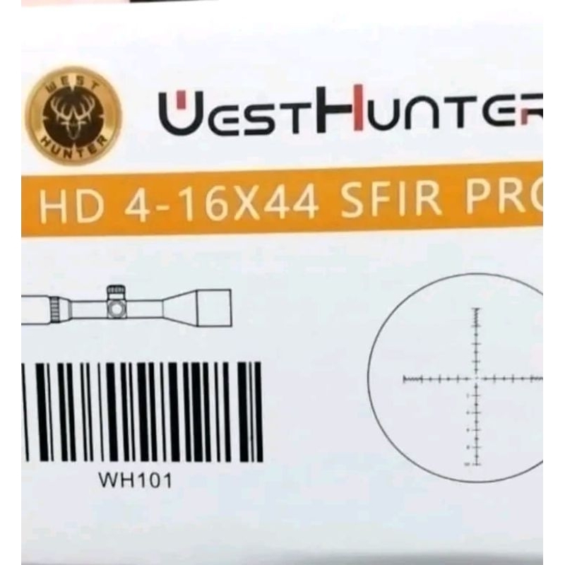 riflescope telescope WESTHUNTER HD 4-16x44 SFIR PRO