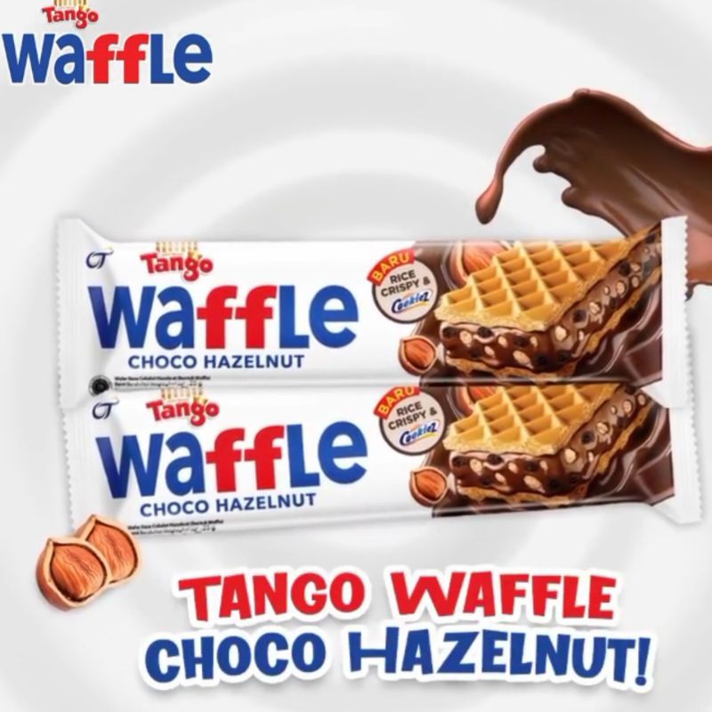 WAFFLE TANGO 1 Dus isi 12 + 1 Wafer Coklat Hazelnut Cream