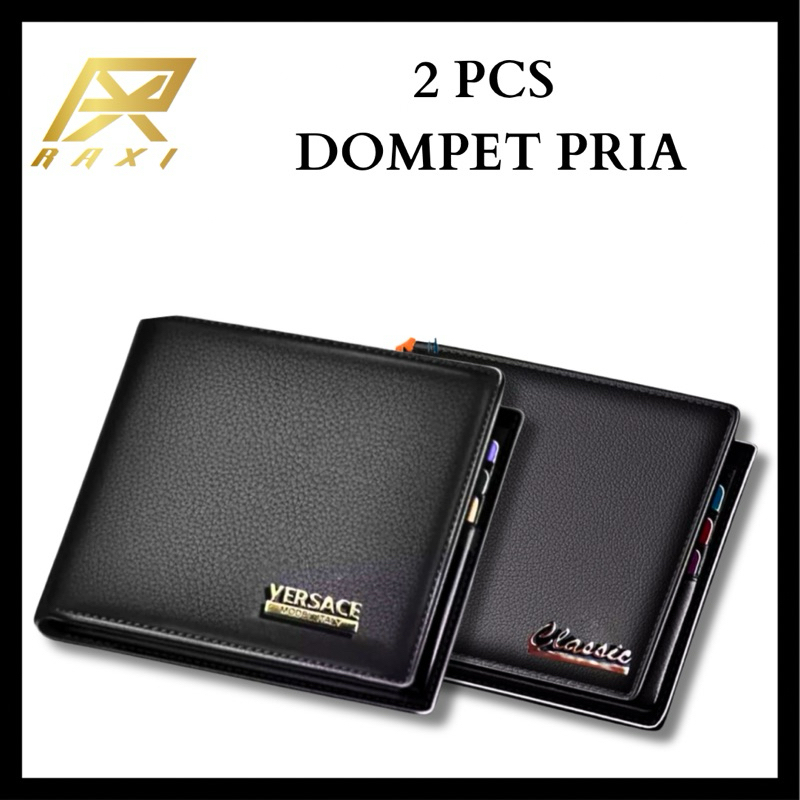 Dompet Pria Murah Dompet Pria 2 PCS Versace Dan Clasik