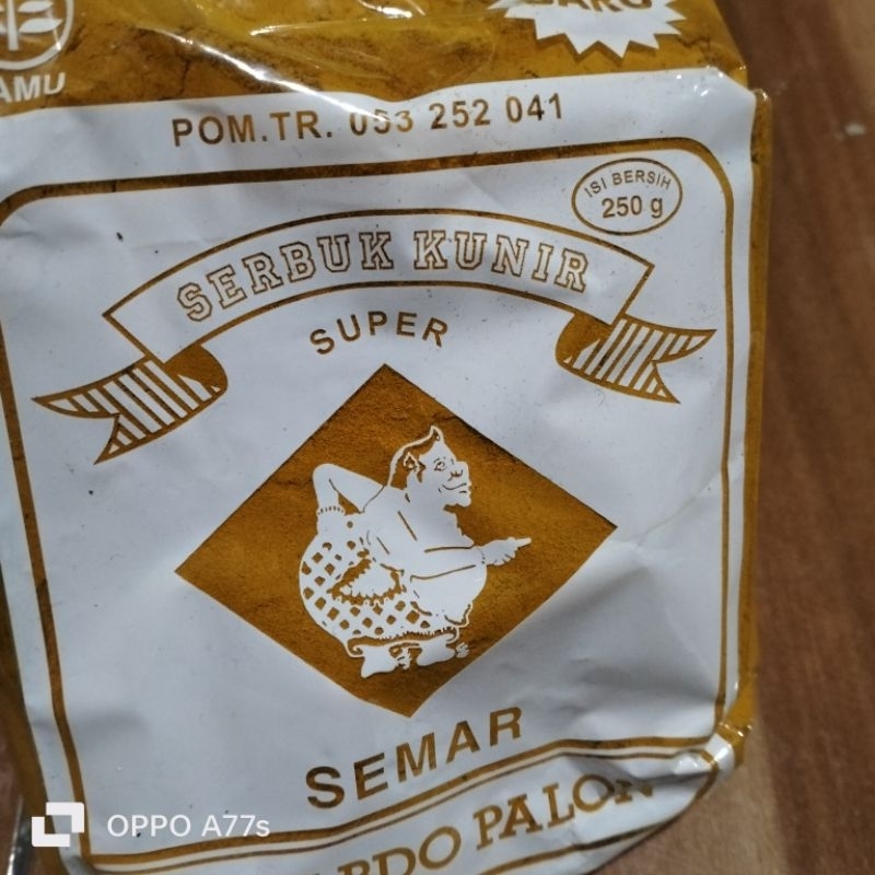 

bubuk kunir semar sabdo palon kemasan 250gram