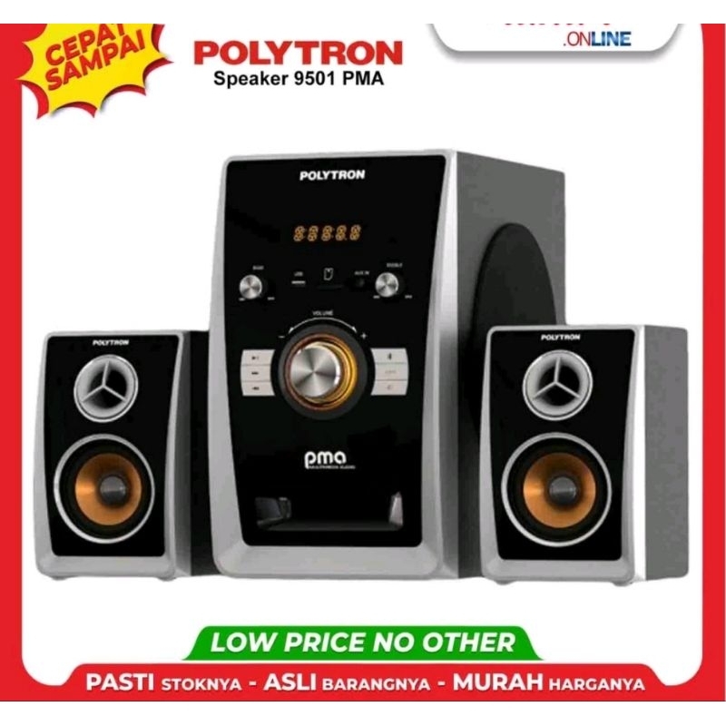 SPEAKER POLYTRON PMA 9501 BERGARANSI RESMI BLUETOOTH