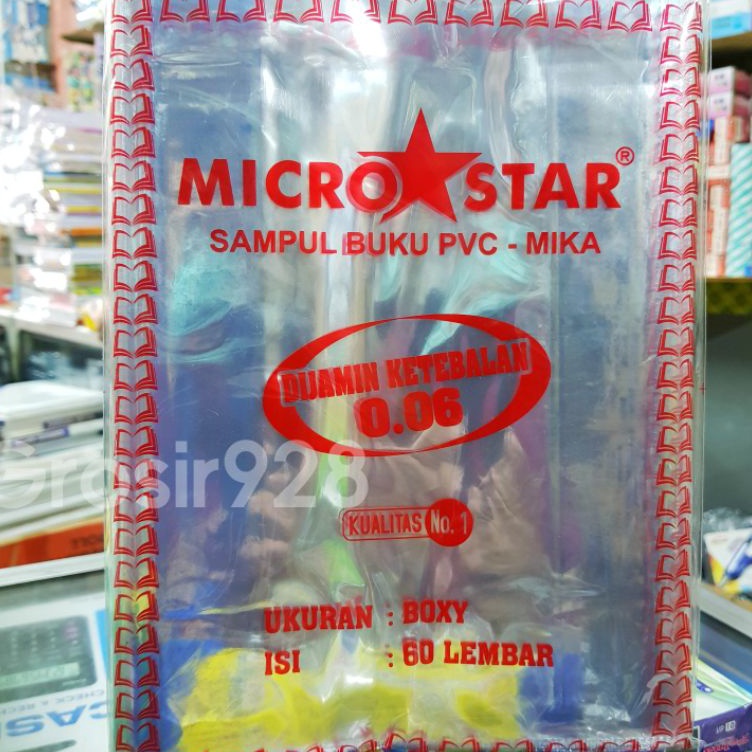 

KODE K17C Sampul Buku PVC Mika BOXY Micro Star 6 isi 6 lembar