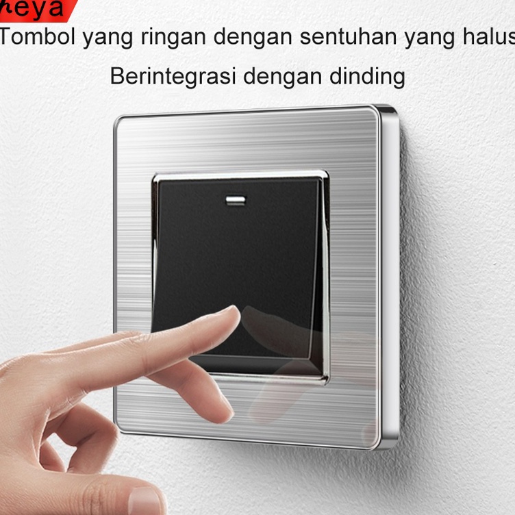 Panasonic Soket Saklar Lampu Dinding Tipe 86 untuk Lampu 15amp Universal Stopkontak Dinding untuk Ru