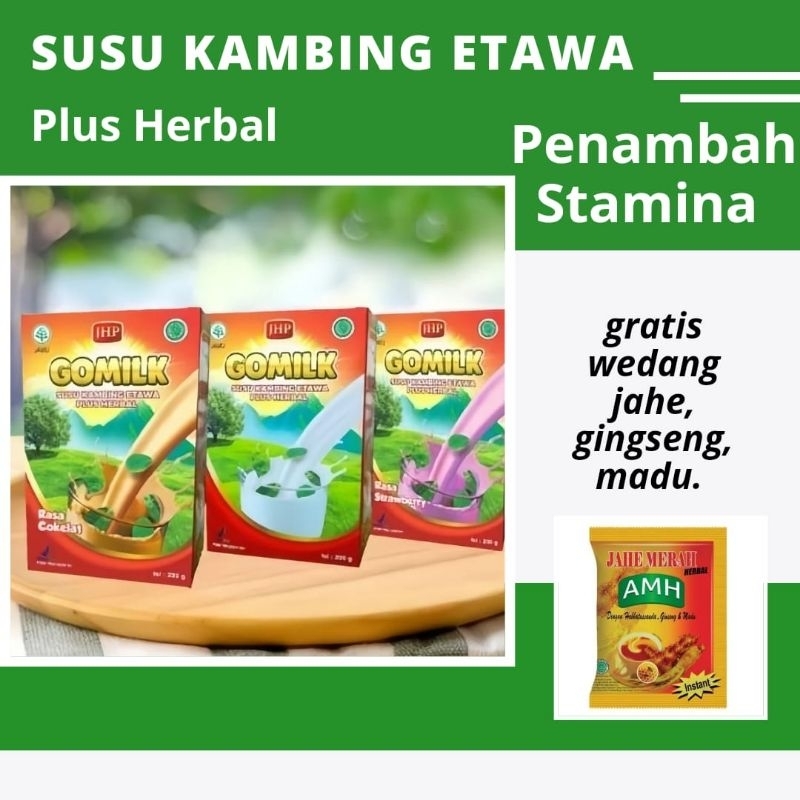 

PENAMBAH STAMINA SUSU GOMILK SUSU KAMBING ETAWA BUBUK PLUS HERBAL 100% ORI