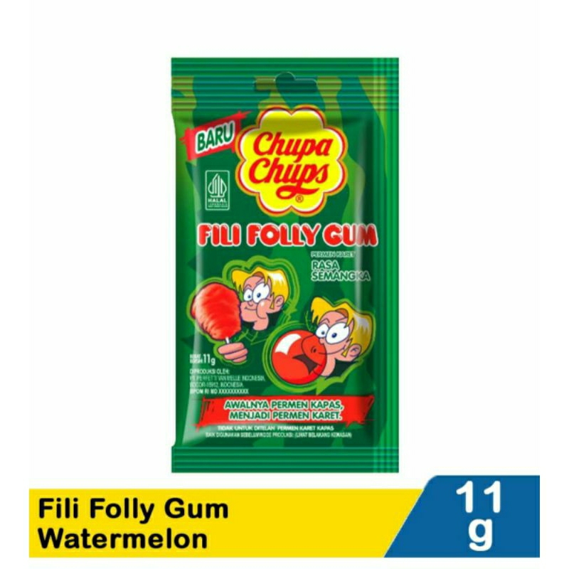 

chupa chups fili folly gum watermelon 11 gr