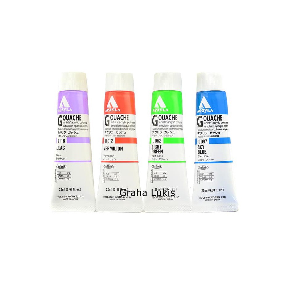 

Holbein Acryla Gouache 2ml Basic Colors Varian 1 b Z2X6