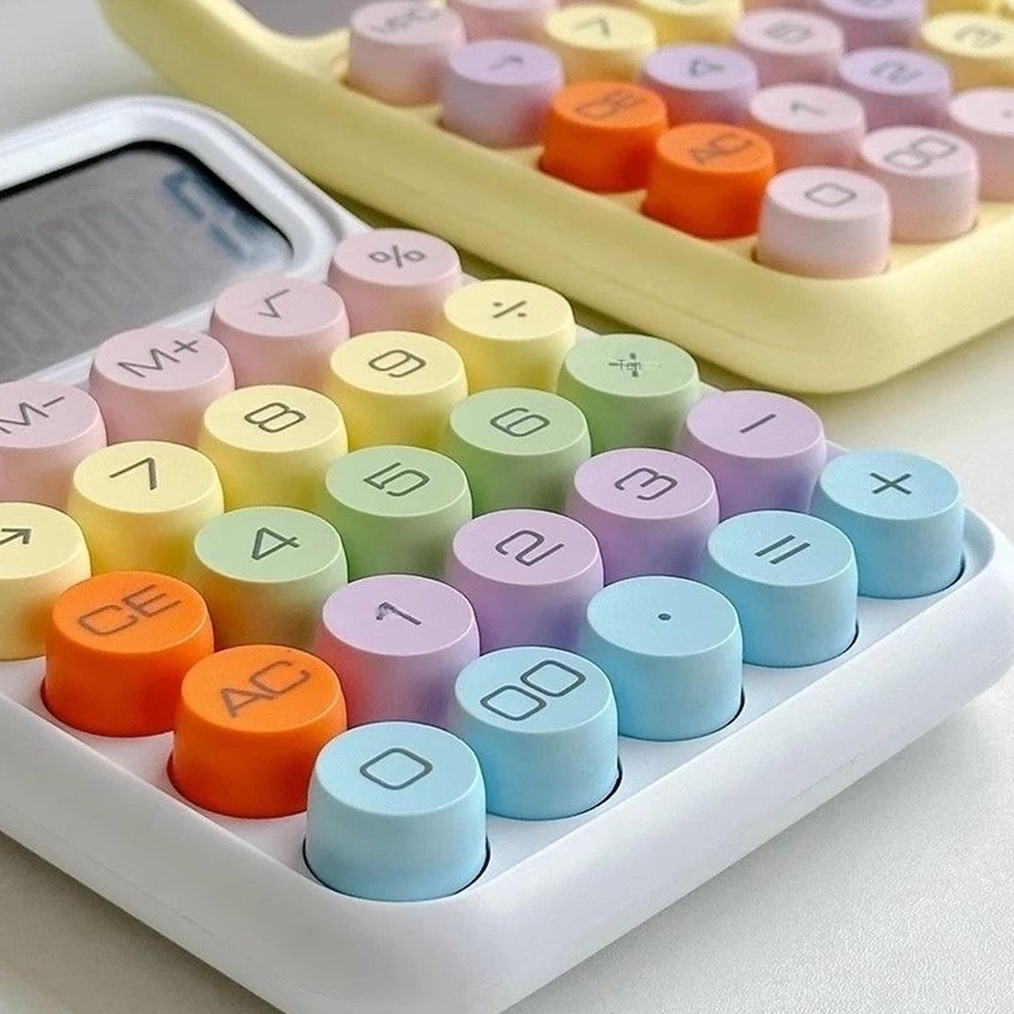 

PE 817M Kalkulator Calculator Keyboard Boba Dot Fancy Warna Soft Pastel merk Perisai n Z7P4